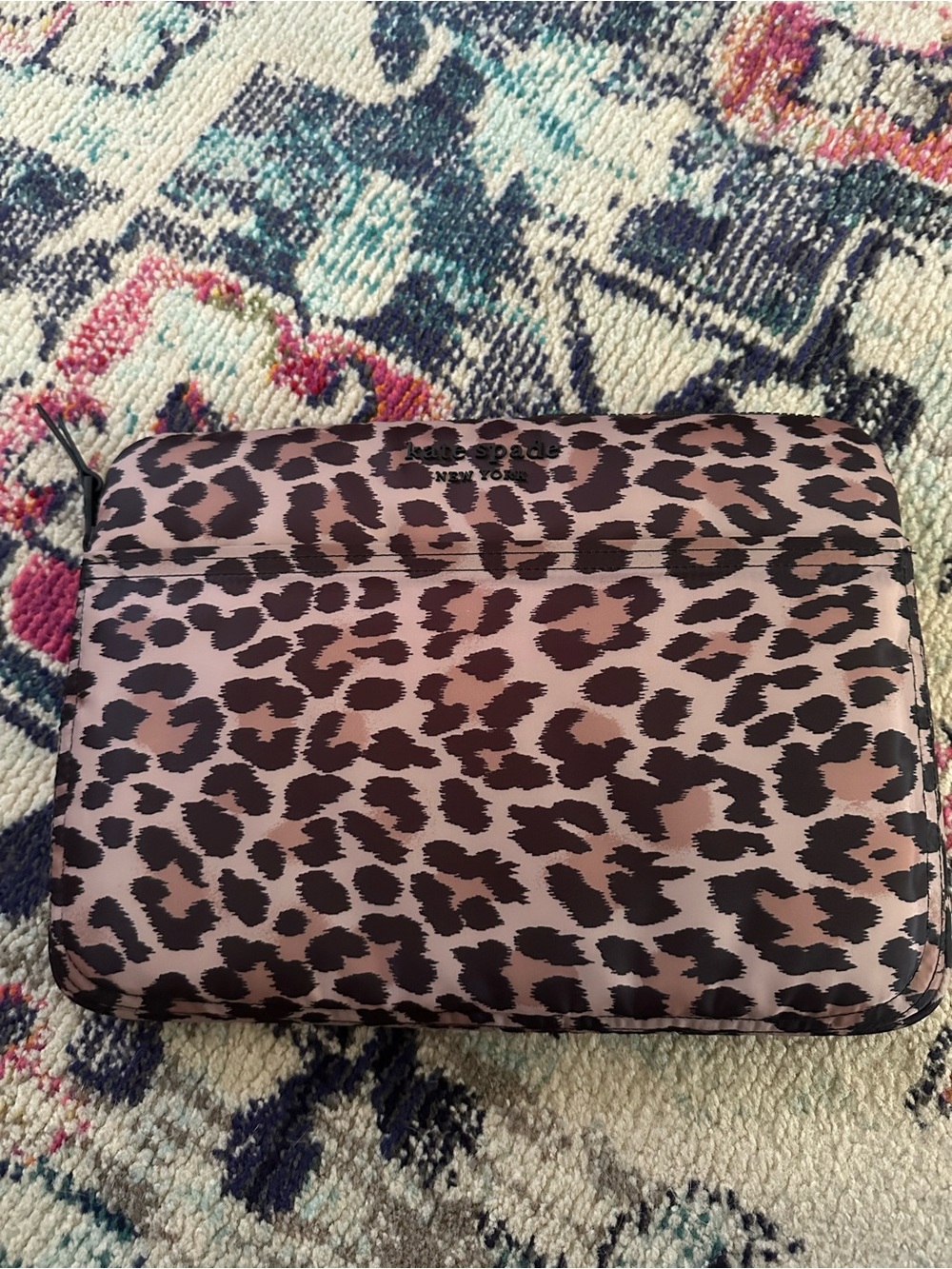kate spade Leopard Print Laptop Sleeve - Brown and Black